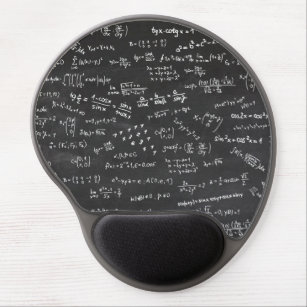 Math Formulas Chalkboard Gel Mouse Pad