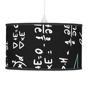 Math formulas mathematics physics student teacher  ceiling lamp