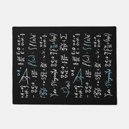 Math formulas mathematics physics student teacher  doormat