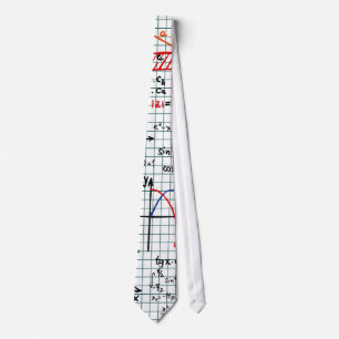 Math Formulas Numbers Neck Tie