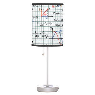 Math Formulas Numbers table lamp