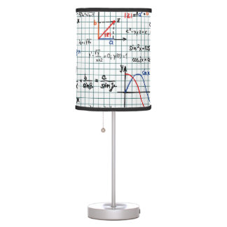 Math Formulas Numbers table lamp