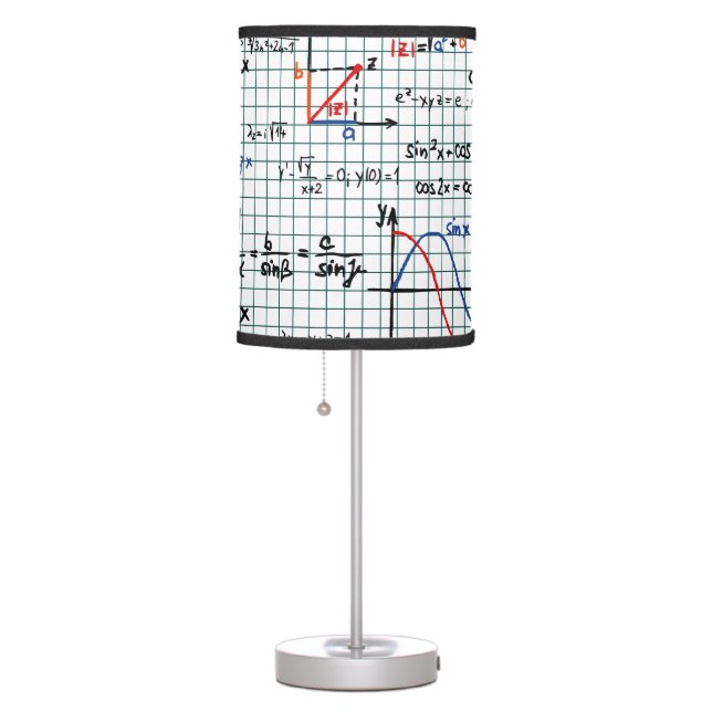 Math Formulas Numbers table lamp (Right)