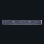 Math Formulas on Dark Blue Satin Ribbon<br><div class="desc">Perfect for gift wrapping,  home décor,  or as an inspiring accessory,  this ribbon adds a touch of sophistication for anyone passionate about art and mathematics. Celebrate the harmony of numbers and design with this one-of-a-kind creation!</div>