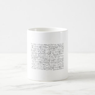 Math Formulas Pattern Coffee Mug