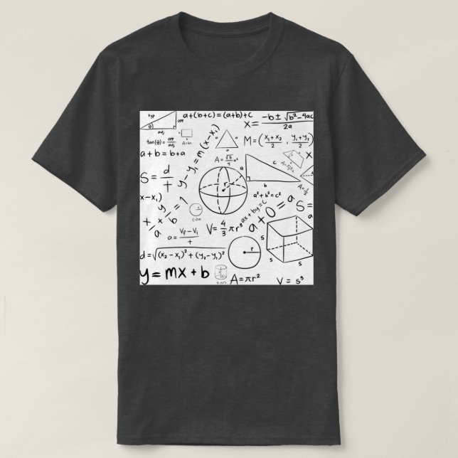 Math Formuls T-Shirt (Design Front)
