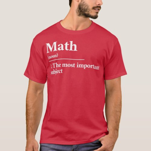 Math funny definition 1 T_Shirt