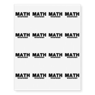 Math Funny Gif Math Lover Temporary Tattoos