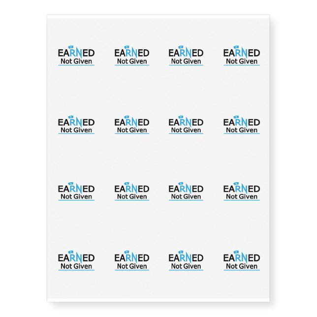 Math  - Funny Math Gift Math Lover Temporary Tattoos (Front)