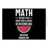 Math. Funny Math Sarcasm Quote Gift Cards (Front Horizontal)