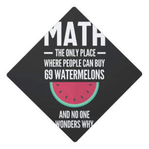 Math. Funny Math Sarcasm Quote Gift Graduation Cap Topper