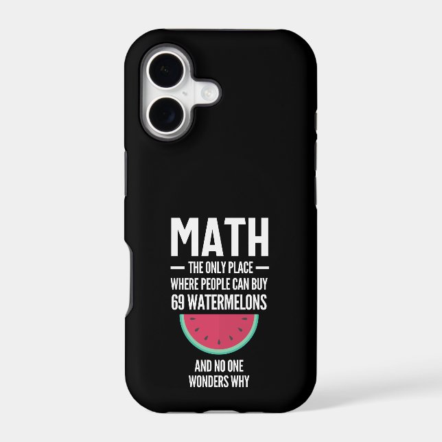 Math. Funny Math Sarcasm Quote Gift Iphone Case (Back)