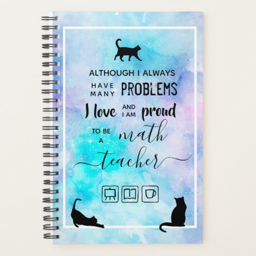Math Galaxy and Cats Inspirational Planner