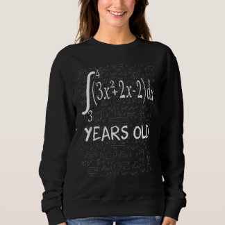 Math Geek 42 Years Old 42nd Birthday Integral Calc Sweatshirt