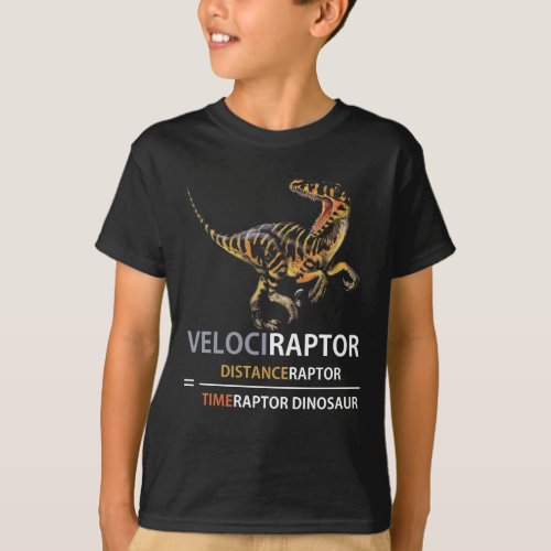 Math Geek Dinosaur Velociraptor T_Shirt