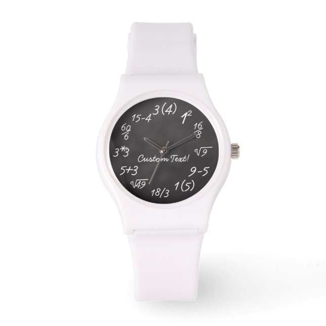 Math Geek Funny Equation Teacher/Engineer Women's Watch (Front)