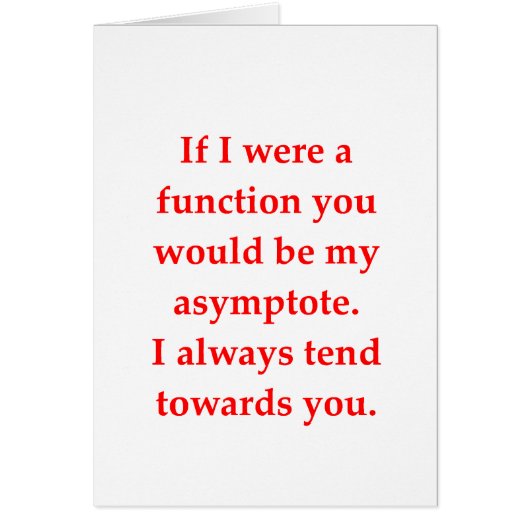 math geek love pick up line cards (Front)