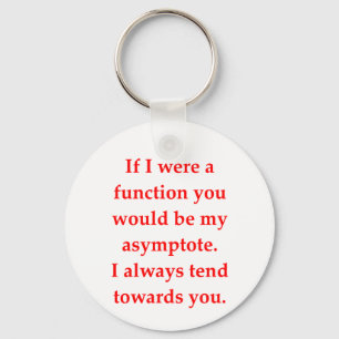 math geek love pick up line keychain