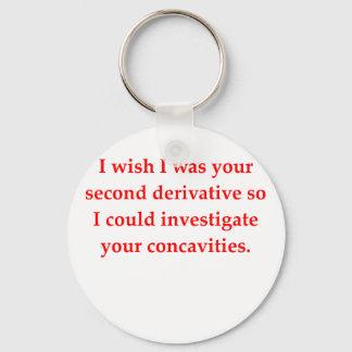 math geek love pick up line keychain