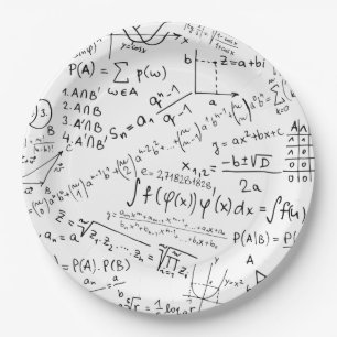 Math Geek, Mathematics Problem Solving Pattern Paper Plates