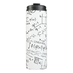Math Geek, Mathematics Problem Solving Pattern Thermal Tumbler