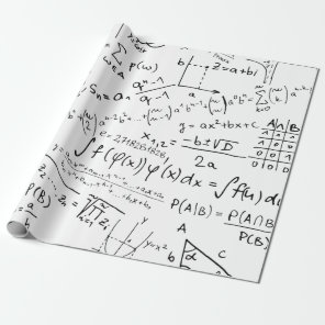 Math Geek, Mathematics Problem Solving Pattern Wrapping Paper