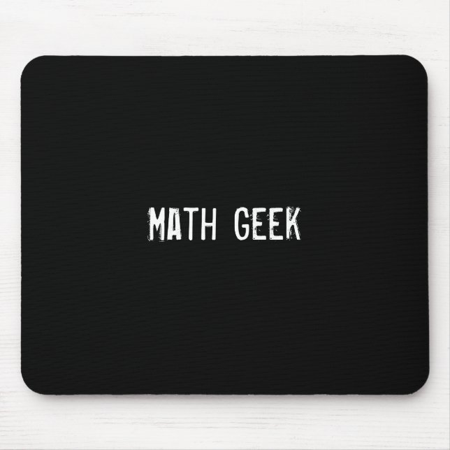 Math Geek Mouse Pad (Front)
