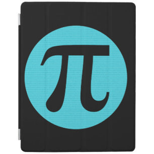 Math geek Pi symbol, blue on black iPad Smart Cover