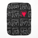Math geek romance: find real love baby burp cloth Math geek romance: find real love baby burp cloth