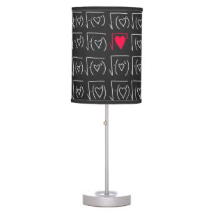Math geek romance: find real love table lamp