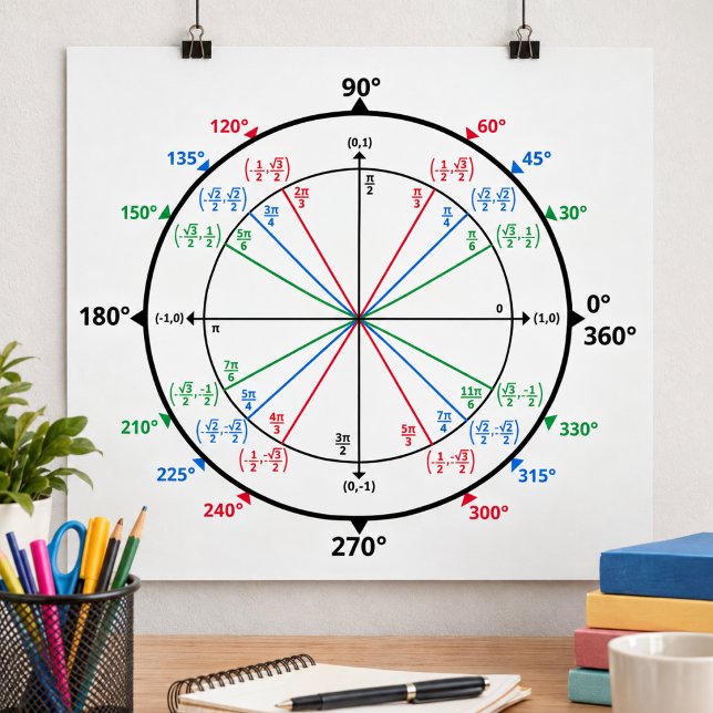 Math Geek Unit Circle Back to School Poster (Math Geek Unit Circle Back to School Poster)