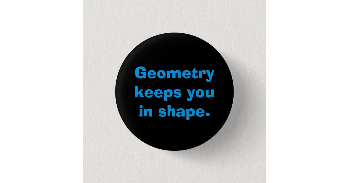 Math Geometry Button | Zazzle