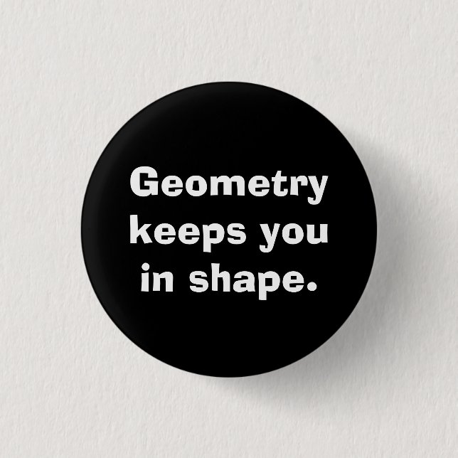 Math Geometry Button (Front)