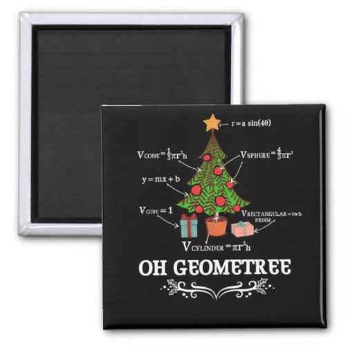 Math Geometry Christmas Tree Geometree Teacher Magnet