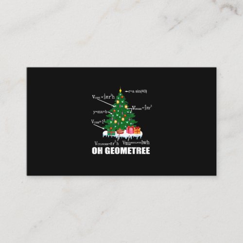 Math Geometry Christmas Tree Teacher Family Matchi Enclosure Card