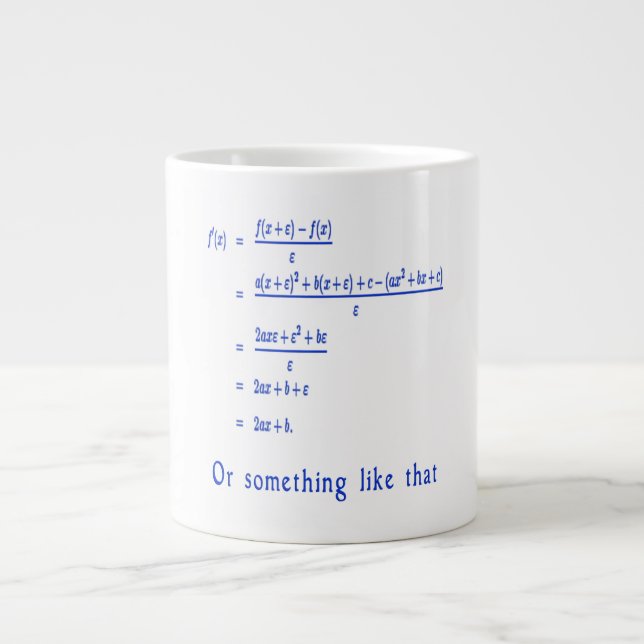 Math Giant Coffee Mug (Front)
