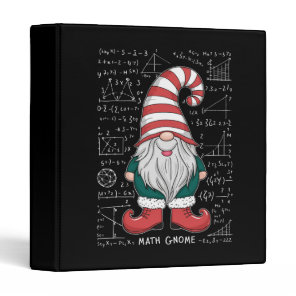 Math Gnome Family Matching Group Christmas Party 3 Ring Binder