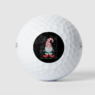 Math Gnome Family Matching Group Christmas Party  Golf Balls