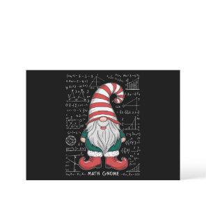 Math Gnome Family Matching Group Christmas Party  Holiday Card