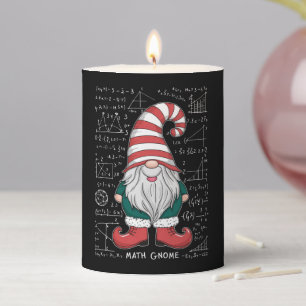 Math Gnome Family Matching Group Christmas Party Pillar Candle
