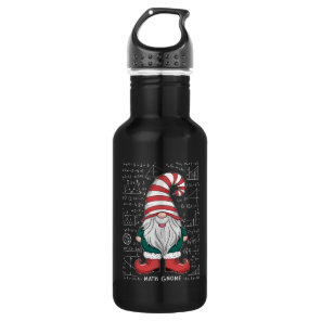 Math Gnome Family Matching Group Christmas Party  Stainless Steel Water Bottle