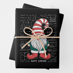 Math Gnome Family Matching Group Christmas Party  Wrapping Paper Sheets