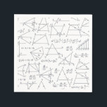 Math Hand Written Calculations Illustrations Napkins<br><div class="desc">Math calculations and equations with graphs illustrations to wow a math nerd or teacher. Perfect gift for any mathematics lover, accountant, or physicist</div>