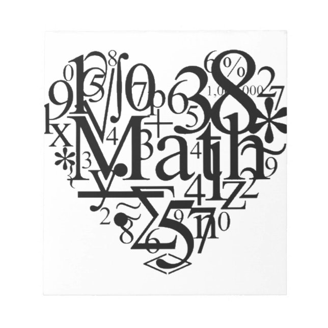 Math Heart Notepad (Front)