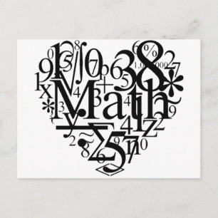 Math Heart Postcard