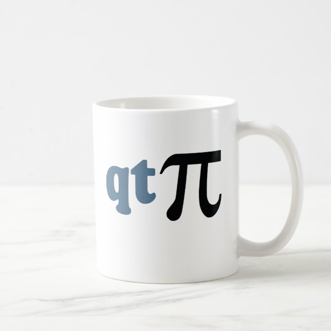 Math Humor - Cute Tee Pi Coffee Mug (Right)