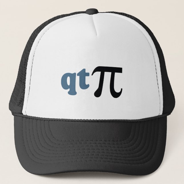 Math Humor - Cute Tee Pi Trucker Hat (Front)