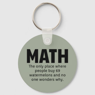 Math Humor Keychain