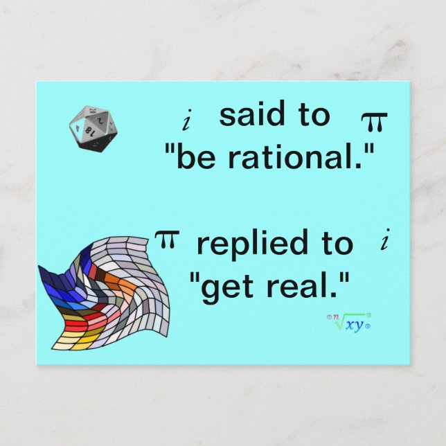 Math humor Postcard (Front)