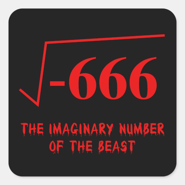 Math Humor Square Sticker (Front)